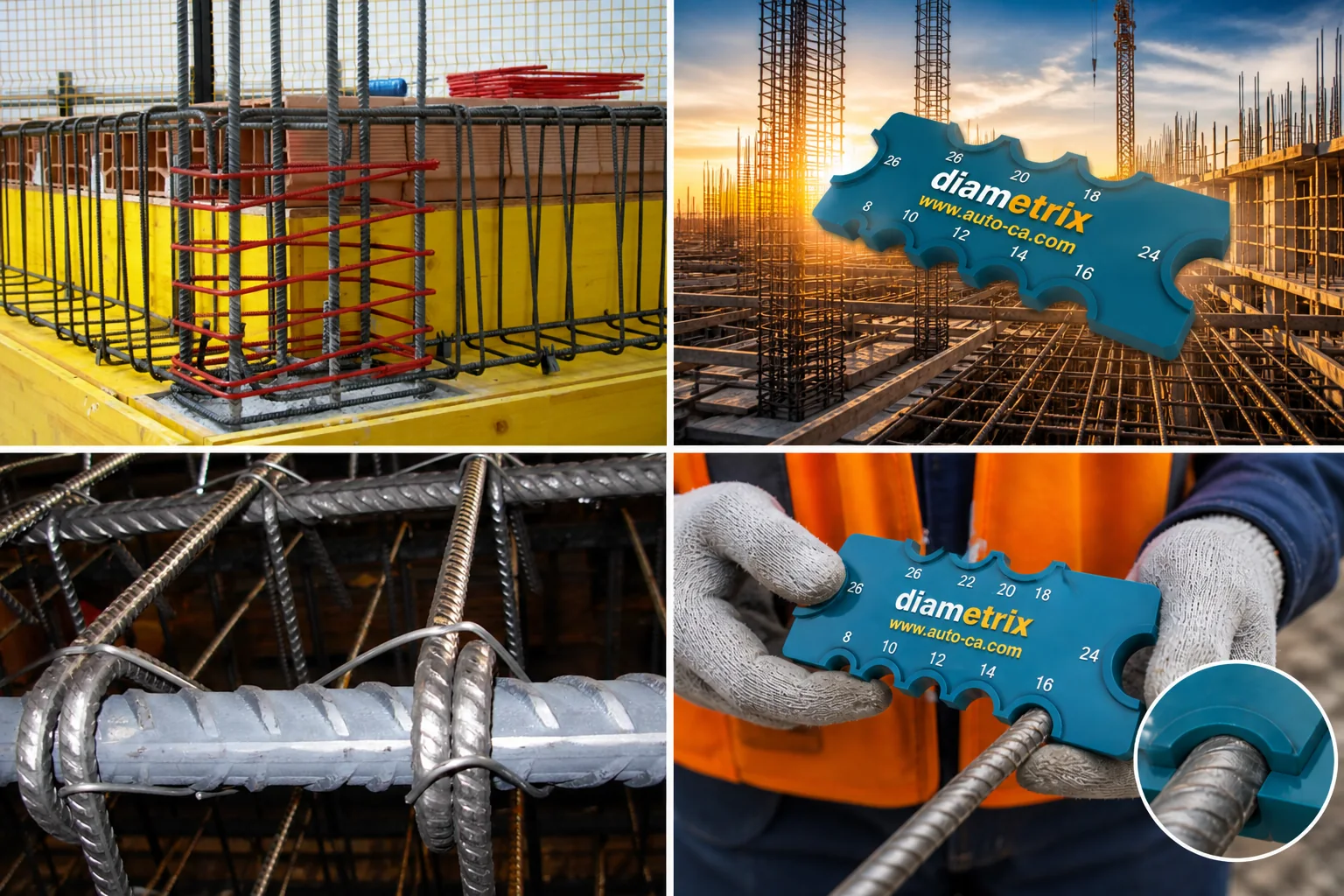 Diametrix in cantiere con misurazione dei ferri d'armatura